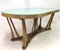 Vintage Italian Dining Table with Glass Top, 1940s 7