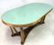 Vintage Italian Dining Table with Glass Top, 1940s 8