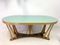 Vintage Italian Dining Table with Glass Top, 1940s 2