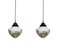 Antique Edwardian Church Painted Pendants in Satin Opaline Milk Glass, 1890s, Set of 2, Image 2