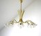 Large Brass and Crystal Chandelier by Emil Stejnar, Nikoll, Austria, 1950s from Rupert Nikoll 4