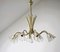 Large Brass and Crystal Chandelier by Emil Stejnar, Nikoll, Austria, 1950s from Rupert Nikoll 2