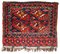 Antique Uzbek Handmade Bagface Rug, 1870s 1