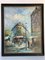 Alain, Parisian Flower Market, 1960s, Oil on Wood, Image 2