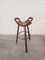 Brutalist Bar Stool in Oak, 1970s 4