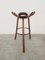 Brutalist Bar Stool in Oak, 1970s 8