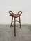 Brutalist Bar Stool in Oak, 1970s 5