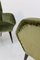 Poltrone vintage in velluto verde, Italia, anni '50, set di 2, Immagine 5