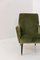Poltrone vintage in velluto verde, Italia, anni '50, set di 2, Immagine 3