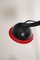 Minimalist Black and Red Desk Lamp by Schweitzer, 1980s 4