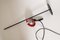 Minimalist Black and Red Desk Lamp by Schweitzer, 1980s 5