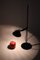 Minimalist Black and Red Desk Lamp by Schweitzer, 1980s 3