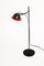 Minimalist Black and Red Desk Lamp by Schweitzer, 1980s 1