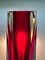Vase Bloc en Verre de Murano Technique Sommerso avec Taille à Facettes par Flavio Poli pour Seguso, Italie, 1960s 4