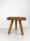 Taburete Berger bajo de fresno de Charlotte Perriand para Steph Simon Paris, años 50, Imagen 3