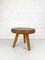 Niedriger Berger Hocker aus Eschenholz von Charlotte Perriand für Steph Simon Paris, 1950er 1
