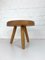 Niedriger Berger Hocker aus Eschenholz von Charlotte Perriand für Steph Simon Paris, 1950er 2
