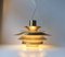 Mid-Century Tiered Verona Brass Pendant Lamp from Jeka, 1970s, Image 2