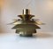 Mid-Century Tiered Verona Brass Pendant Lamp from Jeka, 1970s 5