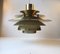 Mid-Century Tiered Verona Brass Pendant Lamp from Jeka, 1970s 1