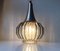 Vintage Onion-Shaped Optical Glass Pendant Lamp from Orrefors, 1970s 7