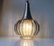 Vintage Onion-Shaped Optical Glass Pendant Lamp from Orrefors, 1970s, Image 7
