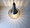 Vintage Onion-Shaped Optical Glass Pendant Lamp from Orrefors, 1970s 3