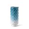 Vase Plumage Décoré à la Main Blanc et Bleu par Cristina Celestino pour BottegaNove 1