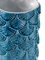 Hand-Dekorierte Plumage Vase in Weiß & Blau von Cristina Celestino für BottegaNove 2