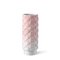 Vase Plumage Décoré à la Main Blanc et Rose par Cristina Celestino pour BottegaNove 1
