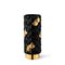 Plumage Hand-Decorated Black Satin & Gold Vase by Cristina Celestino for BottegaNove 1