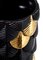 Plumage Hand-Decorated Black Satin & Gold Vase by Cristina Celestino for BottegaNove, Image 2