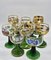 Grands Verres Décorés et Colorés, Allemagne, 1960s, Set de 10 1