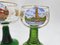 Grands Verres Décorés et Colorés, Allemagne, 1960s, Set de 10 12