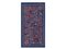 Suzani Tapestry in Blue Silk with Pomegranates Decor 1