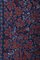 Suzani Tapestry in Blue Silk with Pomegranates Decor 3