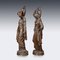 JL Maillet, Figurative Skulpturen, Ende 1800, Bronzen, 2er Set 44