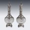 Large Antique German Silver and Cut Glass Wine Jugs, 1900, Set of 2 28