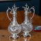 Large Antique German Silver and Cut Glass Wine Jugs, 1900, Set of 2 33