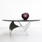 Vintage Propeller Couchtisch aus Aluminium & Glas von Knut Hesterberg für Ronald Schmitt, 1960er 1