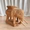 Piedistallo vintage a forma di elefante in vimini e vimini nello stile di Vivai Del Sud, anni '60, Immagine 4
