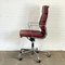 Chaise de Bureau Ea 219 en Cuir Rouge par Charles & Ray Eames pour Vitra 7