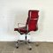 Chaise de Bureau Ea 219 en Cuir Rouge par Charles & Ray Eames pour Vitra 6