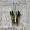 Geschwungene italienische Mid-Century Wandlampen aus Glas, 1950er, 2er Set 7