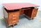 Italian Walnut & Red Formica Desk, 1950s 2