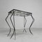 Vintage Sculptural Steel side Table, 1950s, Image 7