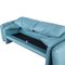Blaues Maralunga Sofa von Vico Magistretti für Cassina, 2000er 8
