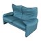 Blaues Maralunga Sofa von Vico Magistretti für Cassina, 2000er 10