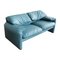 Blaues Maralunga Sofa von Vico Magistretti für Cassina, 2000er 4