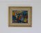 Composizione astratta di figure, anni '60, Olio su tela, con cornice, Immagine 2